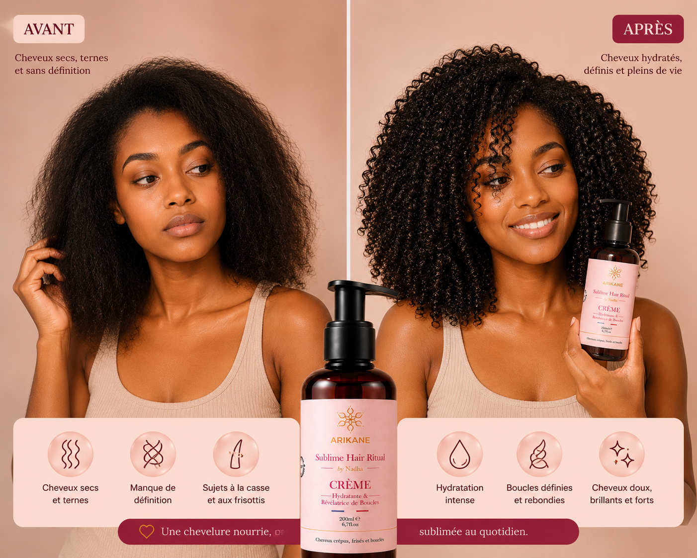 La crème hydratante et révélatrice de boucles