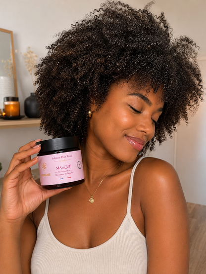 Masque nourrissant et révélateur de boucles